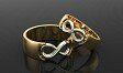 Купить Обручальные кольца "Бесконечность любви" - Обручальные кольца из золота - фото 4