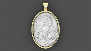 Купить Золотая подвеска "Дева Мария" - мужские подвески и кресты / женские подвески и кресты / ладанки из золота