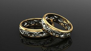 Купить Обручальные кольца "Радость жизни" - Обручальные кольца из золота