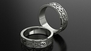 Купить "Свадебник" - Обручальные кольца / Старославянские кольца из золота