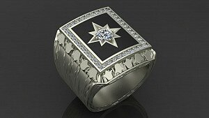 Купить "Звезда" - Мужские кольца и перстни из золота