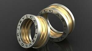 Купить Обручальные кольца "Bvlgari" - Обручальные кольца из золота