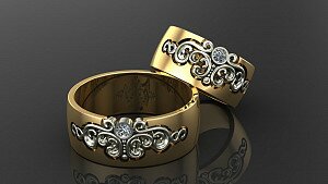 Купить Обручальные кольца "Уважение" - Обручальные кольца из золота