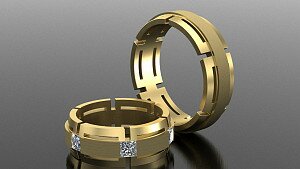 Купить Обручальные кольца "Империя чувств" - Обручальные кольца из золота