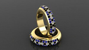 Купить Золотое кольцо "Бриллиантовый веночек" - Кольца / Женские кольца / Детские кольца из золота