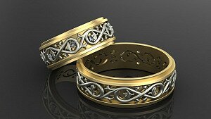 Купить Обручальные кольца "Золотое чудо" - Обручальные кольца из золота