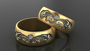 Купить Обручальные кольца "Сладкая жизнь" - Обручальные кольца из золота