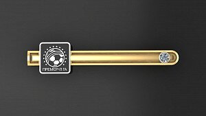 Купить Золотой зажим для галстука "Премьер лига" - Аксессуары / зажимы для галстука из золота