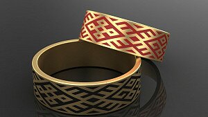 Купить «Наш стиль» - Кольца / Старославянские кольца из золота
