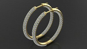 Купить «Дакар» - Серьги-кольца из золота