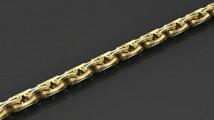 Купить Золотая цепь - мужские цепочки / цепи шнурки из золота
