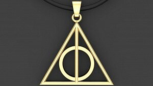 Купить Золотая подвеска "Дары смерти" - мужские подвески и кресты / женские подвески и кресты из золота