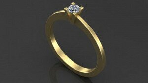 Купить «Мгновение счастья» - Помолвочные кольца из золота