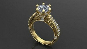 Купить Кольцо помолвочное «Лорена» - Помолвочные кольца из золота