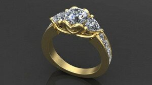 Купить Кольцо помолвочное «Кассиопея» - Помолвочные кольца из золота