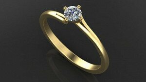 Купить Кольцо помолвочное «Уоллис» - Кольца / Женские кольца / Помолвочные кольца из золота