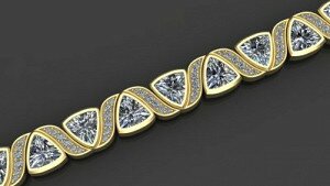Купить Женский золотой браслет «Каролина» - женские браслеты из золота