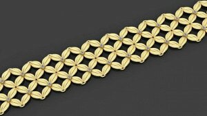 Купить Женский золотой браслет «Нарциссовая нежность» - Браслеты / женские браслеты из золота