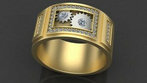 Купить Кольцо золотое «Карма» - Мужские кольца и перстни из золота