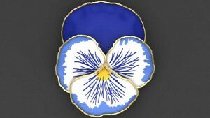 Купить Брошь "Анютины глазки" - булавки из золота