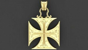 Купить "Мальтийский крест" - мужские подвески и кресты из золота