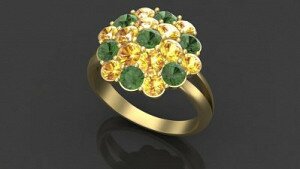 Купить "Флорида " - Женские кольца из золота
