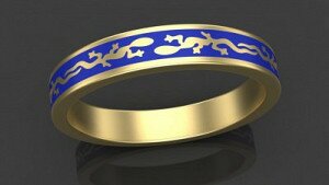 Купить "Хамелеон" - Женские кольца из золота