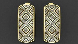 Купить Серьги женские «Баронесса» - Серьги с англ. замком из золота