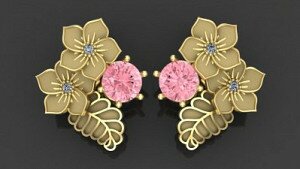 Купить Серьги женские «Адриана» - Серьги с англ. замком из золота